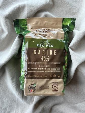 Chocolade melk caribe 40%, Premium Label Delgiro (2,5kg)