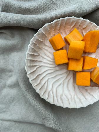 Pumpkin butternut rough cubes +/-2cm pr (1kg)