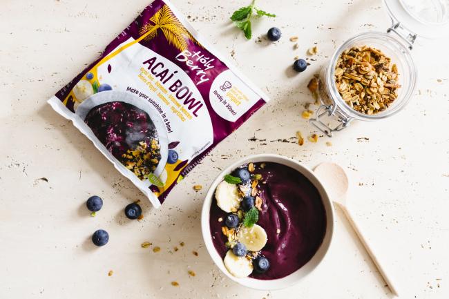 Acai bowl mix banaan Holy Berry pr (doos 15x150g) DPV (bio)