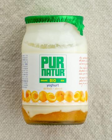 Yoghurt abrikoos, Pur Natur pr (doos, 8x150g)