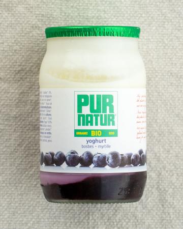 Yoghurt bosbes, Pur Natur (doos, 8x150g)